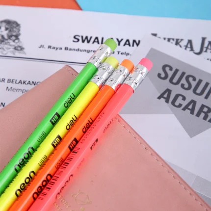 Crayon Avec Gomme Neon DELI